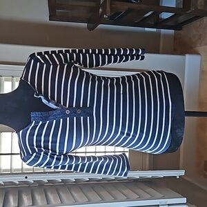 Lauren Nautical Striped 3/4 Tee